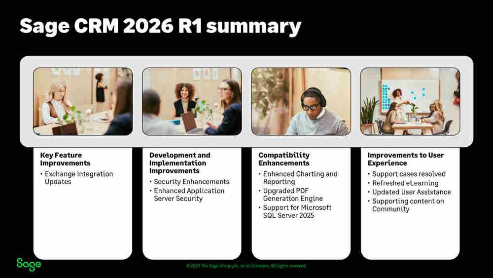 Sage CRM 2026 R1 Summary